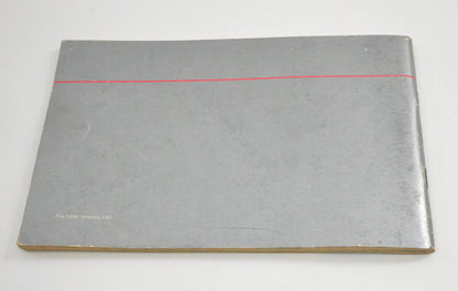 Original Owners Manual Book 1988 88 Volkswagen VW Fox - Genuine