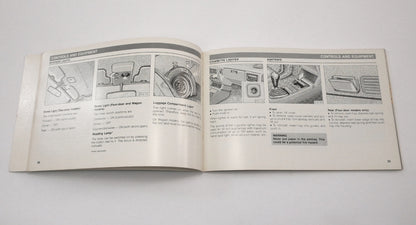 Original Owners Manual Book 1988 88 Volkswagen VW Fox - Genuine -