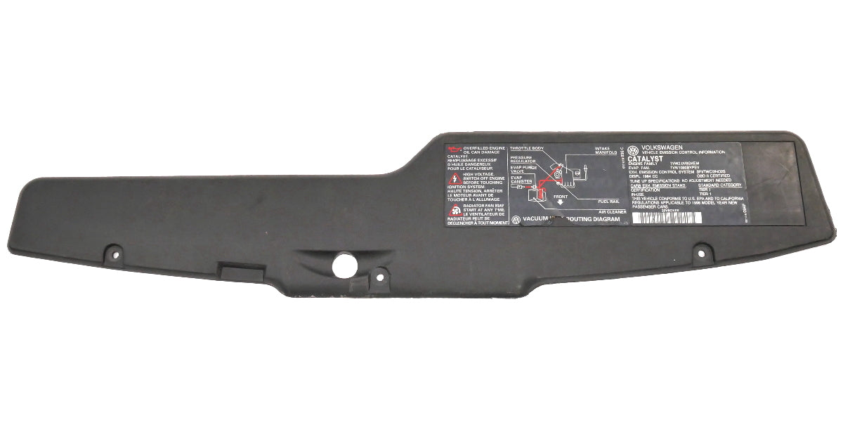 Radiator Cover Tool Tray Trim VW Jetta Golf GTI Cabrio MK3 2.0 ABA ~ 1HM 121 343