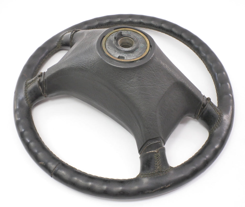 Leather 4 Spoke Sport Steering Wheel VW Jetta Golf Rabbit GTI Cabriolet MK1 MK2