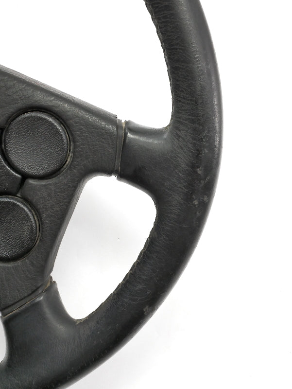 Leather 4 Spoke Sport Steering Wheel VW Jetta Golf Rabbit GTI Cabriolet MK1 MK2