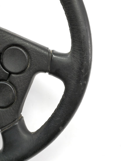 Leather 4 Spoke Sport Steering Wheel VW Jetta Golf Rabbit GTI Cabriolet MK1 MK2