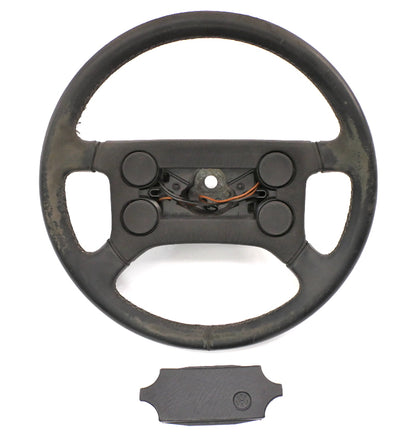 Leather 4 Spoke Sport Steering Wheel VW Jetta Rabbit GTI Cabriolet MK1 MK2