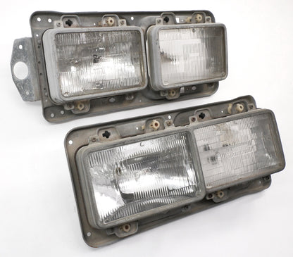 Headlight Head Light Lamp Mount & Adjusters 80-84 VW Jetta Mk1 - Genuine OEM Set