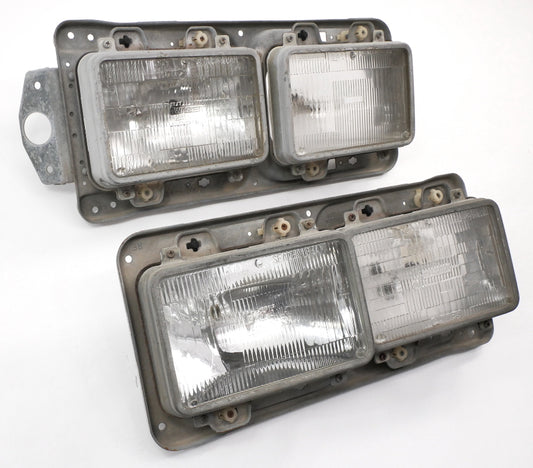 Headlight Head Light Lamp Mount & Adjusters 80-84 VW Jetta Mk1 - Genuine OEM Set
