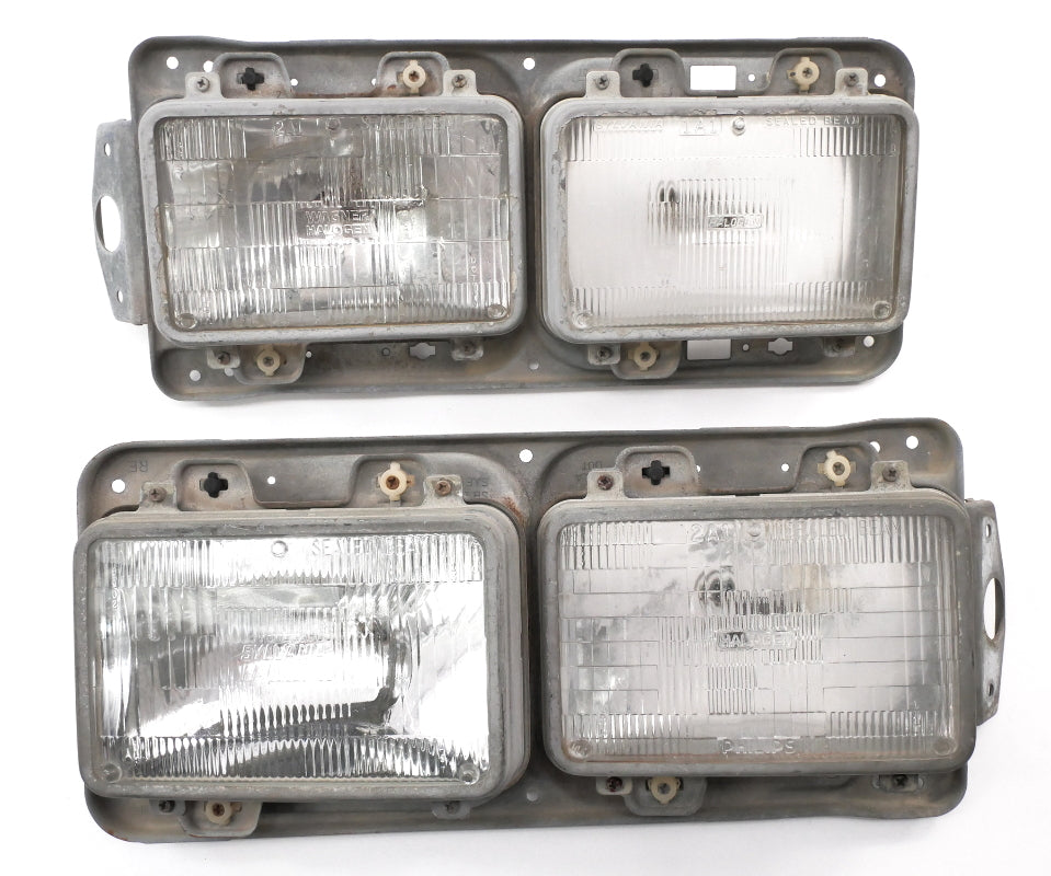 Headlight Head Light Lamp Mount & Adjusters 80-84 VW Jetta Mk1 - Genuine OEM Set