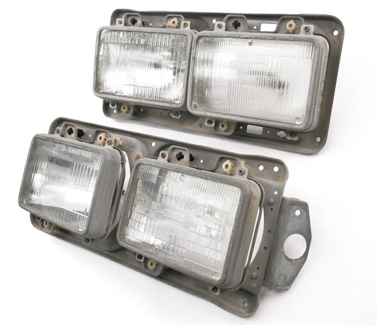 Headlight Head Light Lamp Mount & Adjusters 80-84 VW Jetta Mk1 - Genuine OEM Set