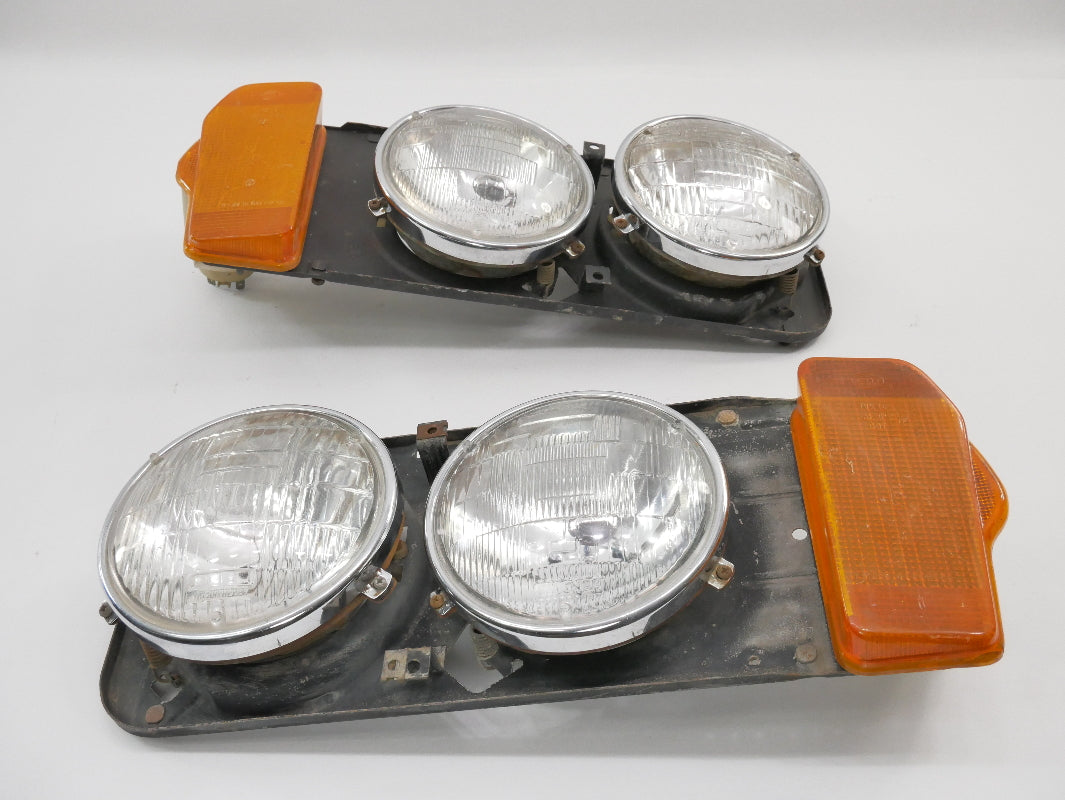 Headlight Head Light Lamp & Turn Signal Set 75-77 VW Scirocco MK1 Early Genuine