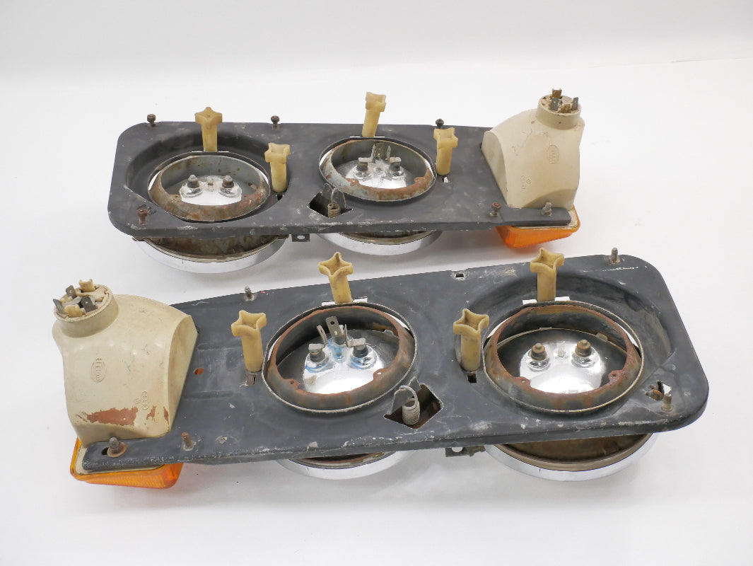 Headlight Head Light Lamp & Turn Signal Set 75-77 VW Scirocco MK1 Early Genuine