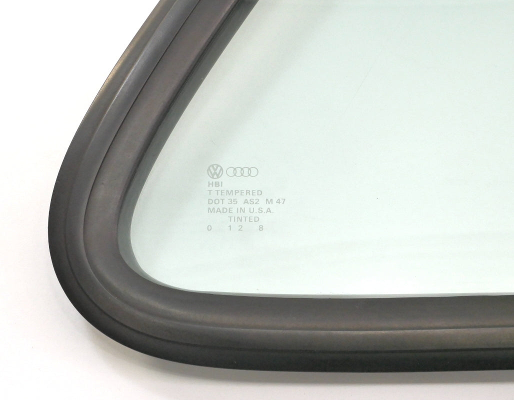 RH Rear Side Window Quarter Glass & Seal 85-92 VW Golf GTI 2 Door Mk2 . Genuine