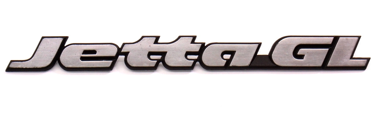 Trunk Emblem Rear Badge Logo 85-92 VW Jetta GL MK2 - Genuine OEM - 165 853 687 P