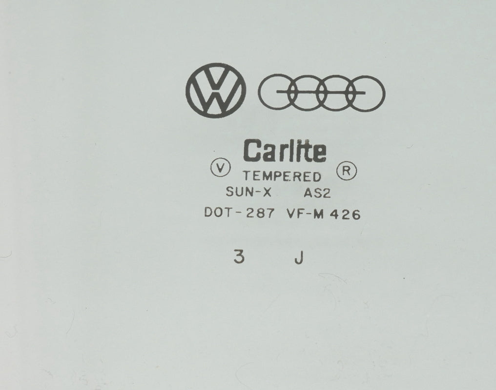RH Front Window Door Exterior Glass 75-84 VW Rabbit GTI Jetta MK1 2 DR - Genuine