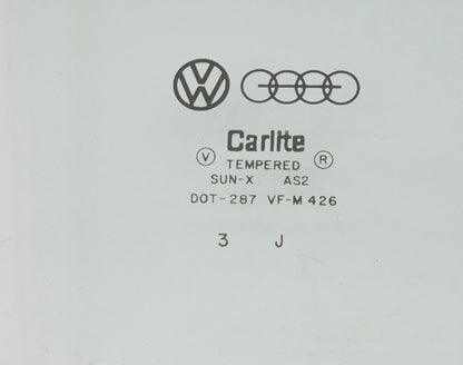 RH Front Window Door Exterior Glass 75-84 VW Rabbit GTI Jetta MK1 2 DR - Genuine
