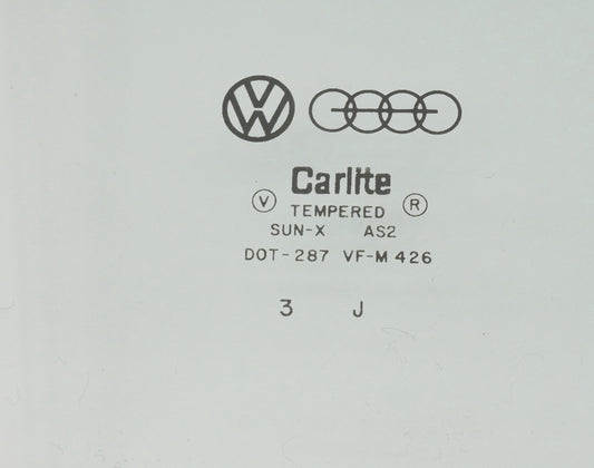 RH Front Window Door Exterior Glass 75-84 VW Rabbit GTI Jetta MK1 2 DR - Genuine