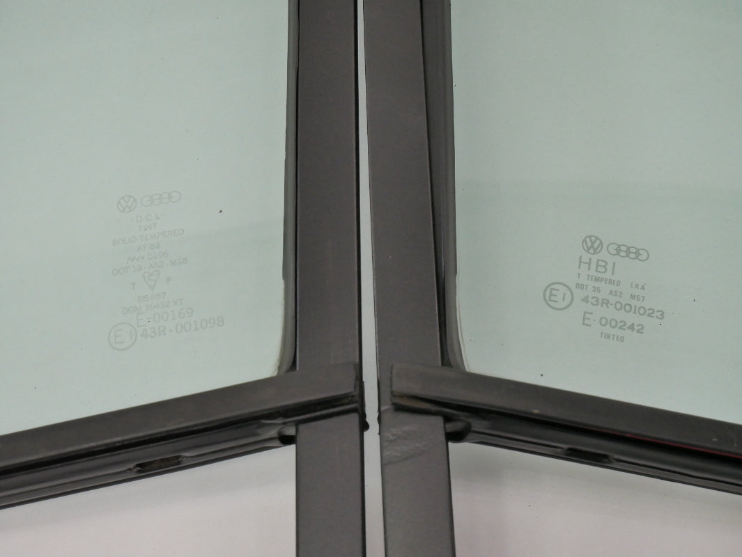 Quarter Corner Window Glass Non Vented 75-84 VW Rabbit Jetta MK1 Cabriolet ~ OEM