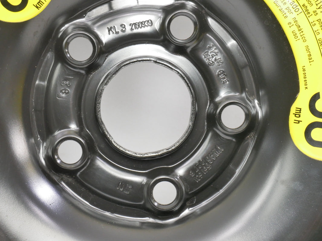 Spare Compact Tire Donut Rim 12-22 VW Passat B7 B8 - Genuine - 561 601 027 B