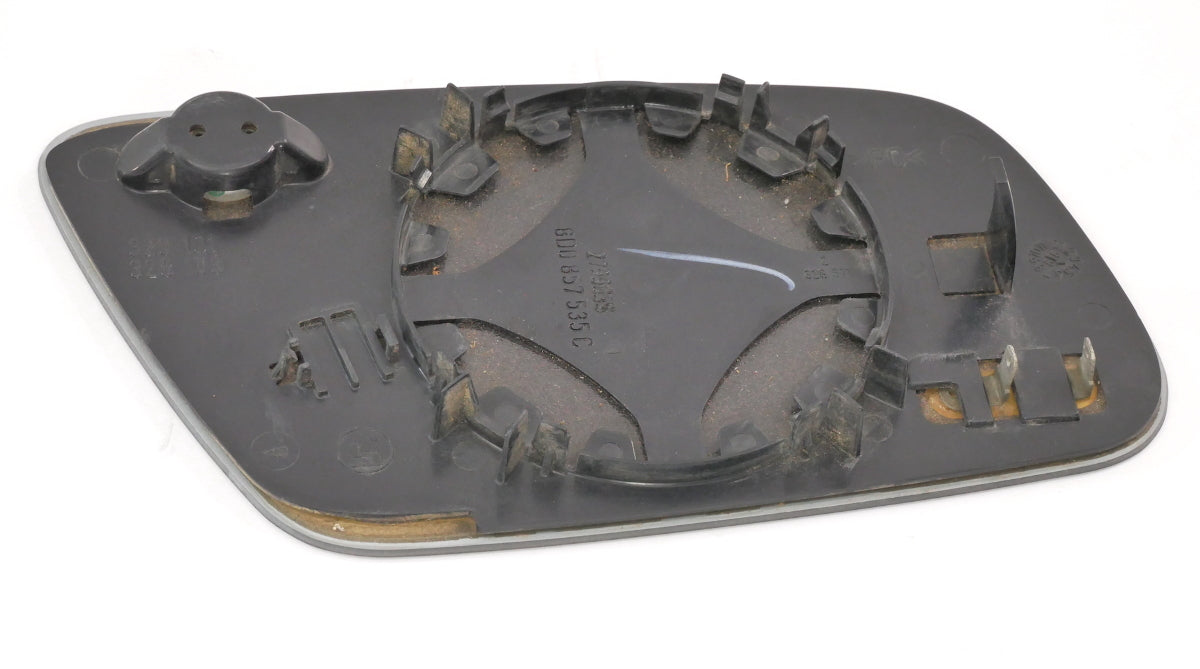 LH Exterior Side View Mirror Glass 99-02 Audi A4 S4 B5 - Genuine - 8D0 857 535 C