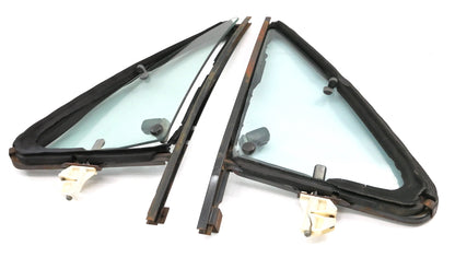 Bolt Thru Vent Quarter Window Glass 80-93 VW Rabbit Convertible Cabriolet MK1 -