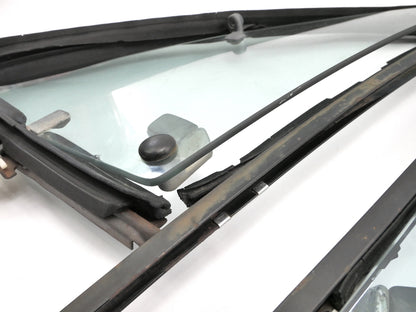 Bolt Thru Vent Quarter Window Glass 80-93 VW Rabbit Convertible Cabriolet MK1 -
