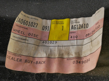 NOS 15" Steel Wheel Rim Set 5x100 93-05 VW Jetta GLX GTI MK3 Corrado 3A0 601 027