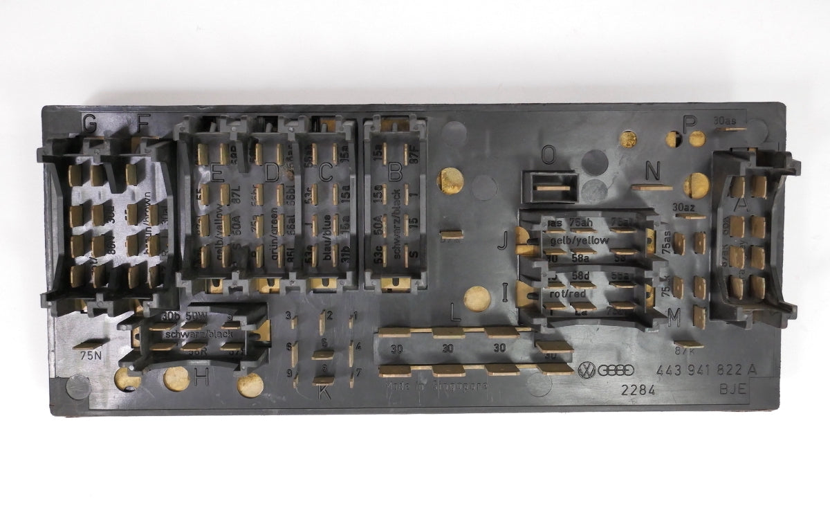 Dash Fuse Relay Box Fusebox 87-93 VW Fox - Genuine OEM - 443 941 822 A