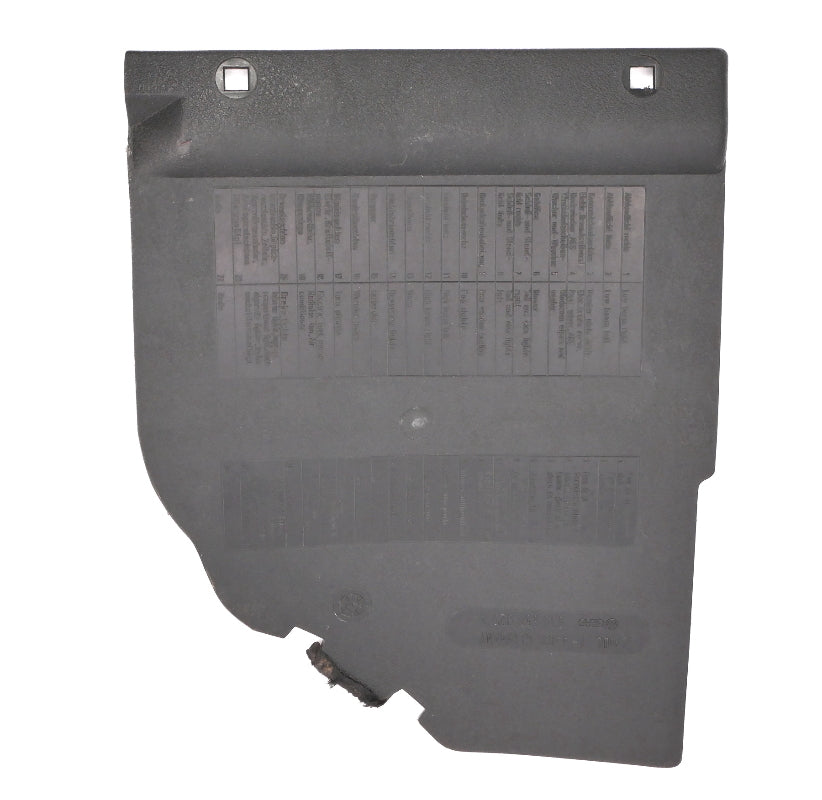 Interior Lower Dash Fuse Cover Trim 90-94 VW Corrado - Genuine - 535 857 925 A