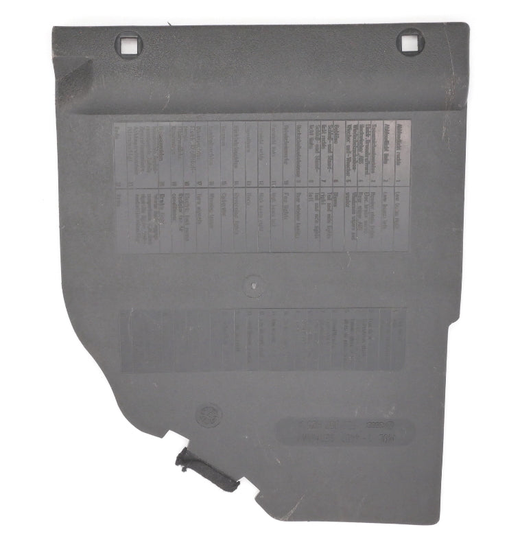 Interior Lower Dash Fuse Cover Trim 90-94 VW Corrado ~ Genuine ~ 535 857 925 A