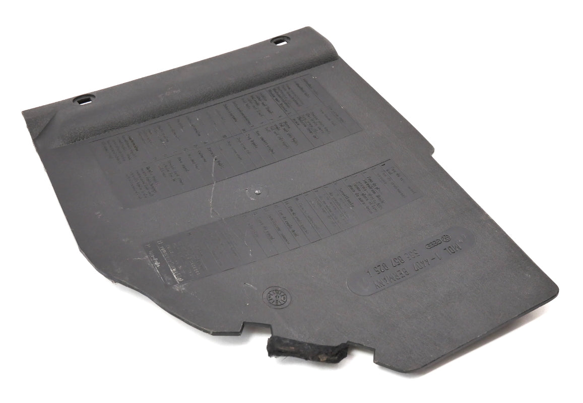 Interior Lower Dash Fuse Cover Trim 90-94 VW Corrado . Genuine . 535 857 925 A