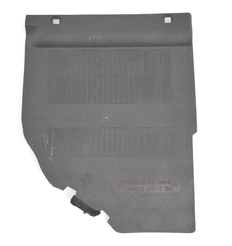 Interior Lower Dash Fuse Cover Trim 90-94 VW Corrado . Genuine . 535 857 925 A