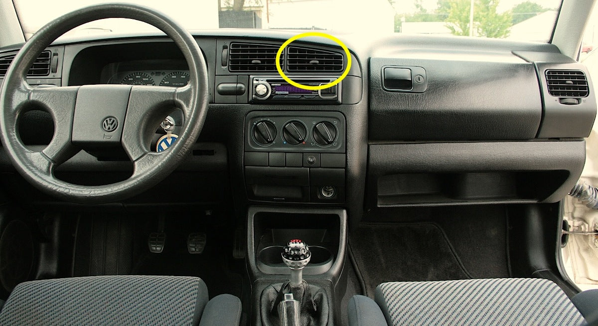 Dash Vent 93-99 VW Jetta Golf GTI Cabrio MK3 - Genuine - 1H6 819 756