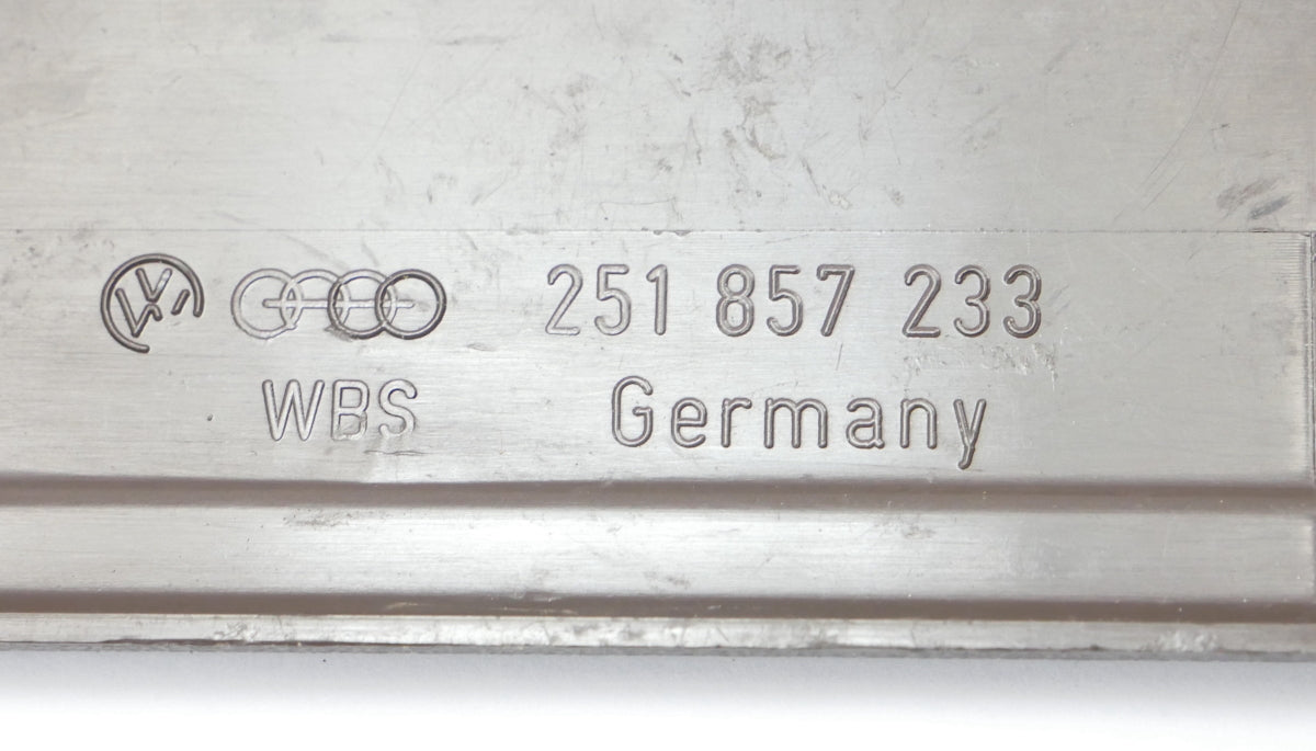 Radio Blank Delete Block Off Plate Trim 80-91 VW Vanagon T3 - OEM - 251 857 233