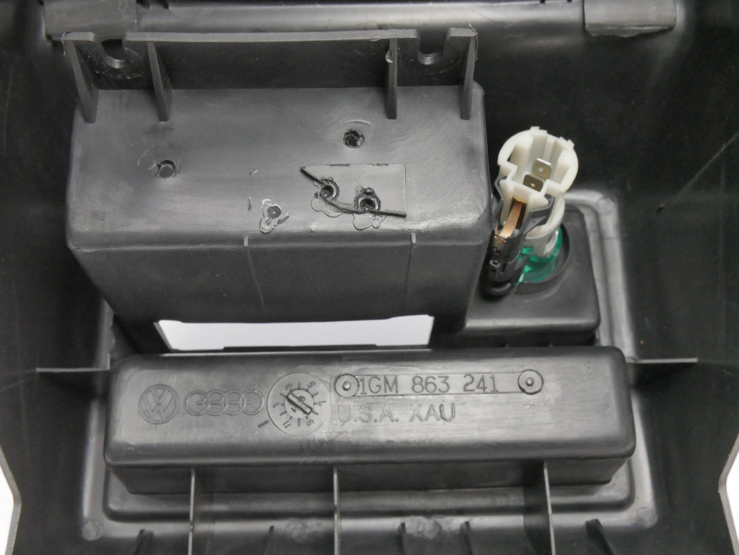 Dash Center Console 88-92 VW Jetta Golf GTI Mk2 Black - Genuine - 1GM 863 241