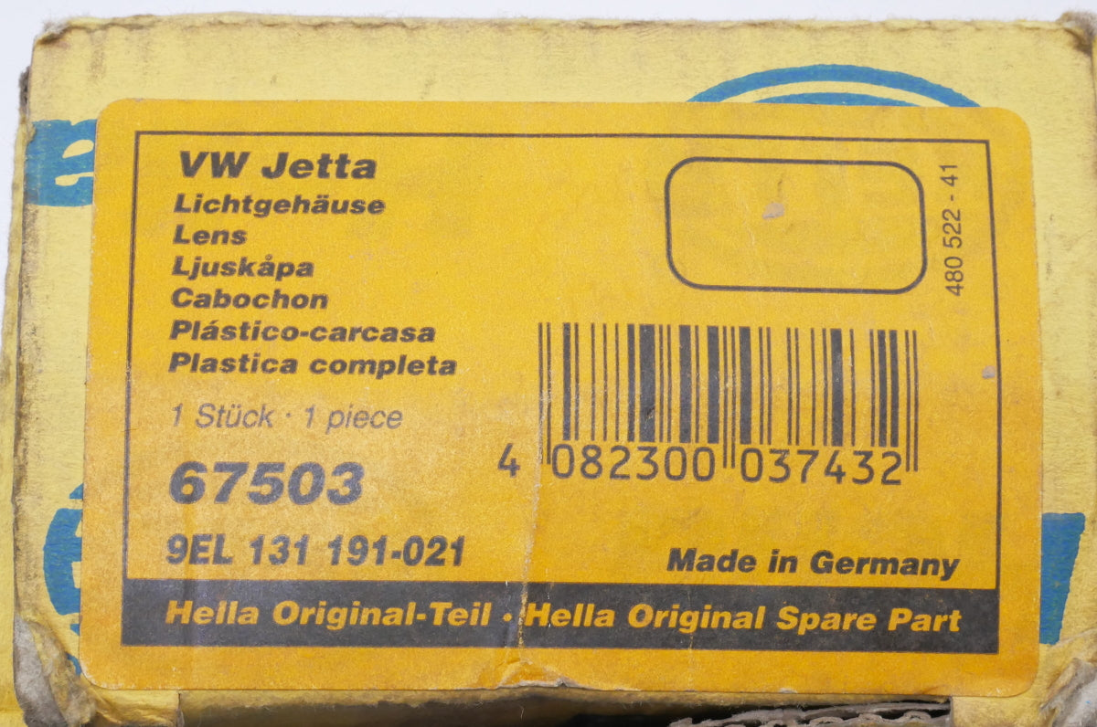 NOS Front Bumper Turn Signal Lamp Lens 85-89 VW Jetta MK2 ~ OEM ~ 165 953 155 A