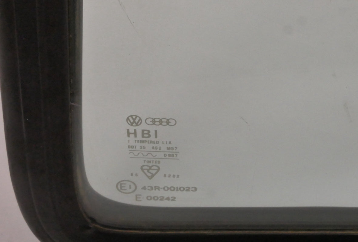 LH Rear Quarter Window Glass & Seal 75-84 VW Rabbit Jetta MK1 2 Door - Genuine