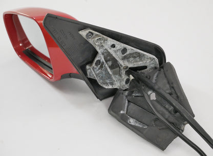 LH Manual Side View Exterior Door Mirror 99-01 VW Jetta Golf MK4 LC3X Red - OEM
