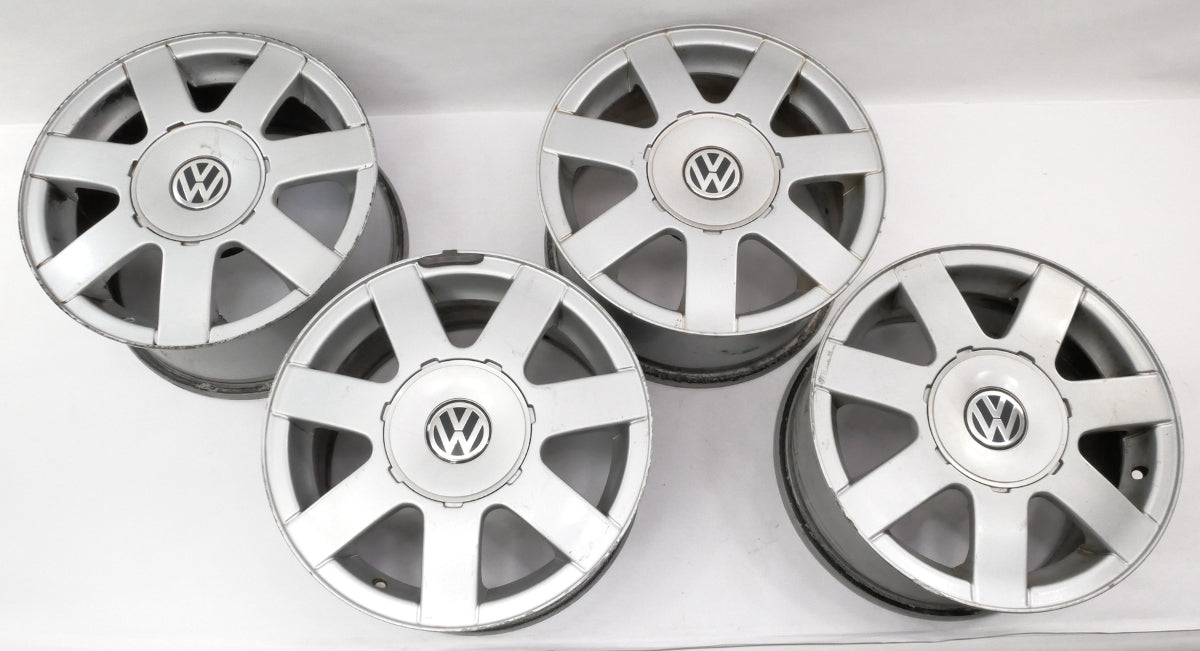15" Alloy Wheel Rim Set 98-05 VW Passat B5 5x112 Audi A4 Genuine - 3B0 601 025 A