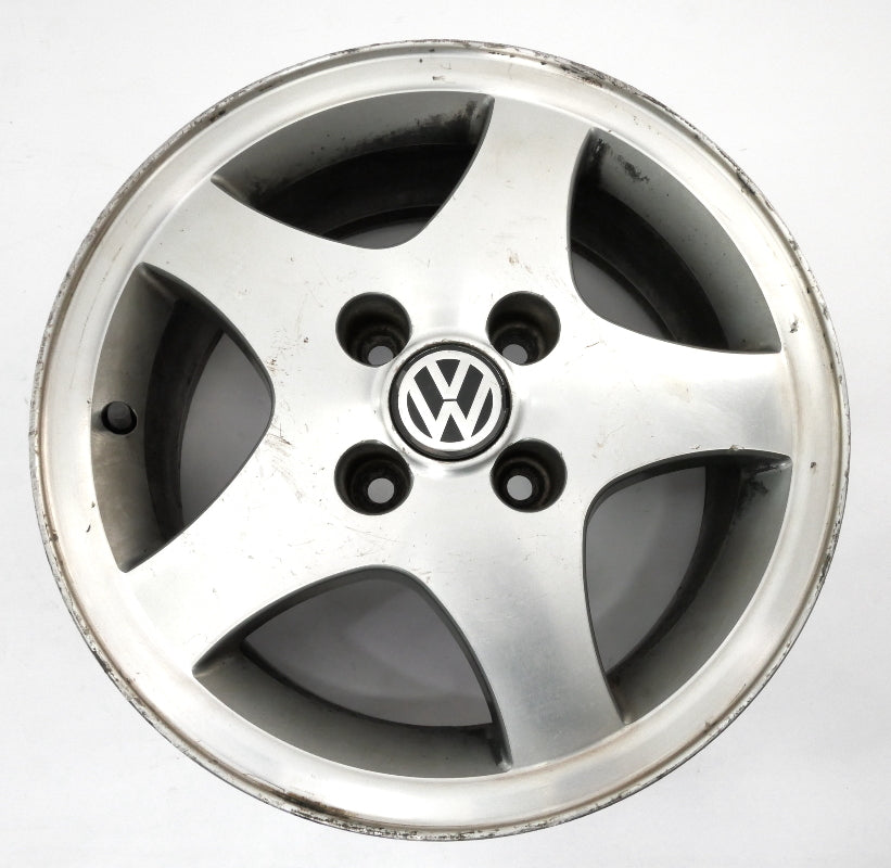 14" Alloy Wheel Rim 96-99 VW Jetta Golf GTI Cabrio MK3 4x100 OEM ~ 1HM 601 025 H