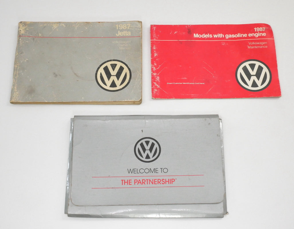1987 87 Volkswagen VW Jetta MK2 Owners Manual Book ~ Genuine