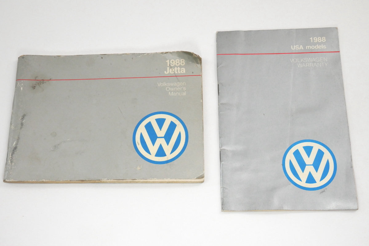 1988 88 Volkswagen VW Jetta Owners Manual Book MK2 - Genuine OEM