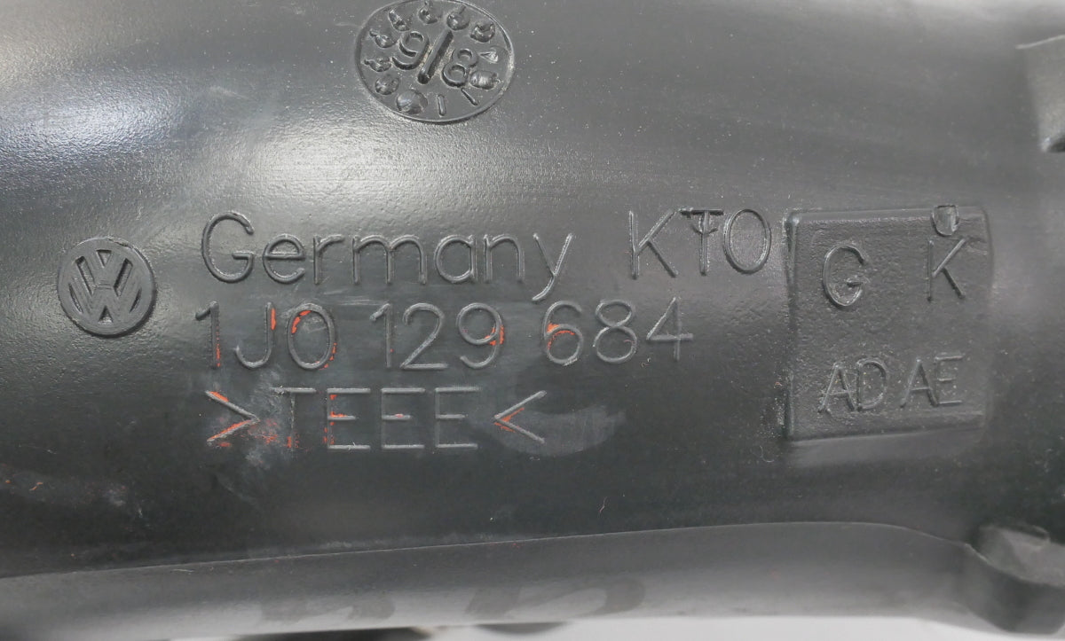 Air Intake Boot Tube 99-01 VW Jetta Golf MK4 2.0  - Genuine OEM - 1J0 129 684 K