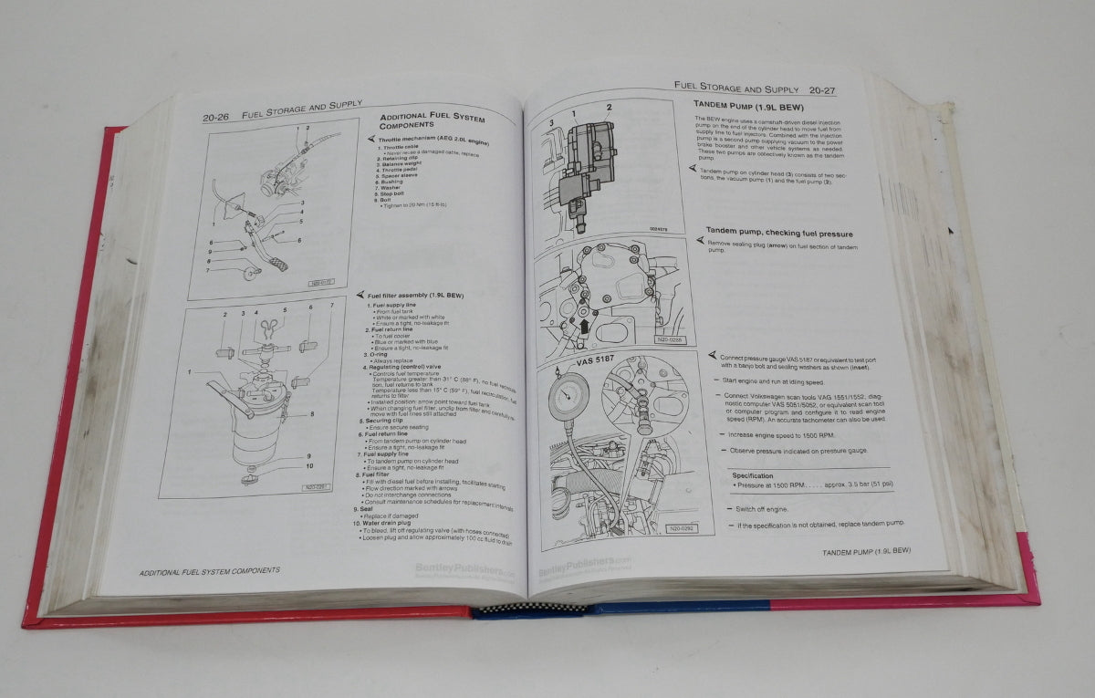 Official Bentley Repair Service Manual Book 99-05 VW Jetta Golf GTI MK4 Hardback