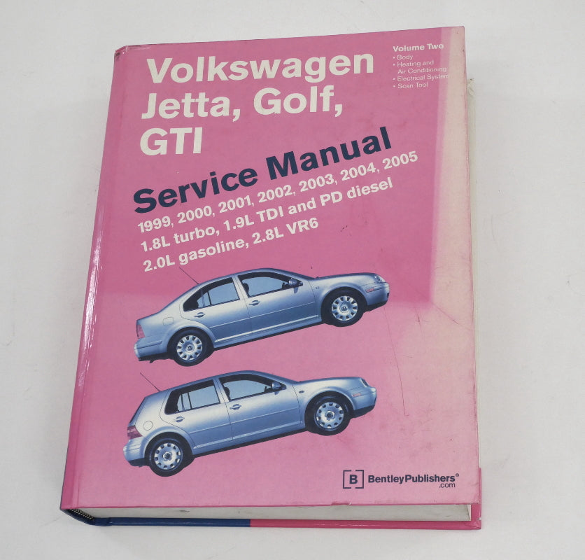 Hardcover Bentley Repair Service Manual Book 99-05 VW Jetta Golf GTI MK4