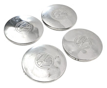 Chrome Metal Wheel Center Hub Cap Hubcap Set 75-84 VW Rabbit Jetta Pickup MK1 ~