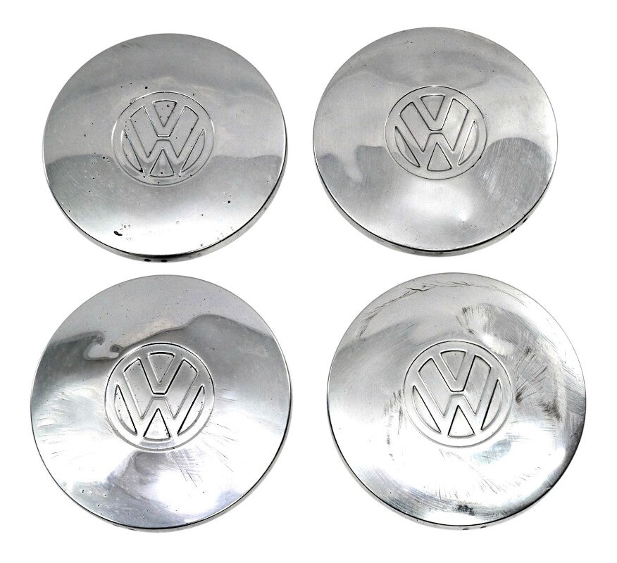Vw Rabbit Hubcap Clips Chrome Metal Wheel Center Hub Cap Hubcap Set 75-84 VW Rabbit Jetta Pic ...