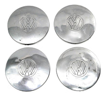 Chrome Metal Wheel Center Hub Cap Hubcap Set 75-84 VW Rabbit Jetta Pickup MK1 ~