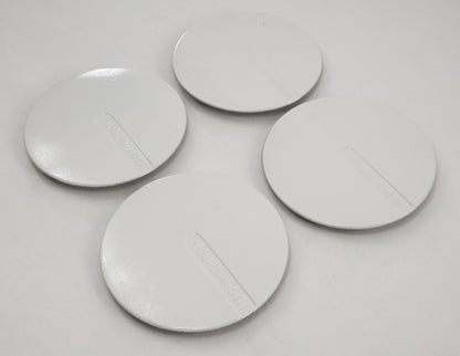 144mm White Wheel Center Hub Cap Set 85-93 VW Cabriolet Genuine - 191 601 149 C
