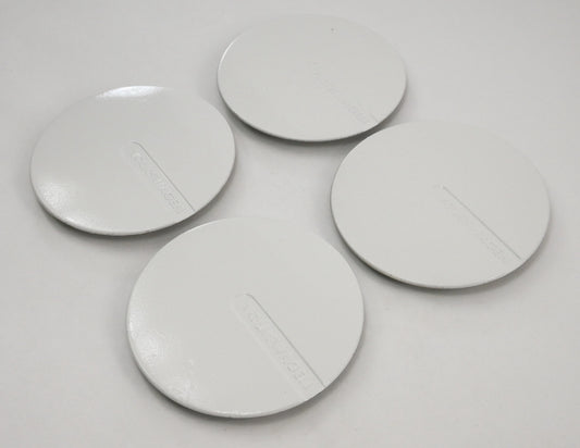 144mm White Wheel Center Hub Cap Set 85-93 VW Cabriolet Genuine - 191 601 149 C