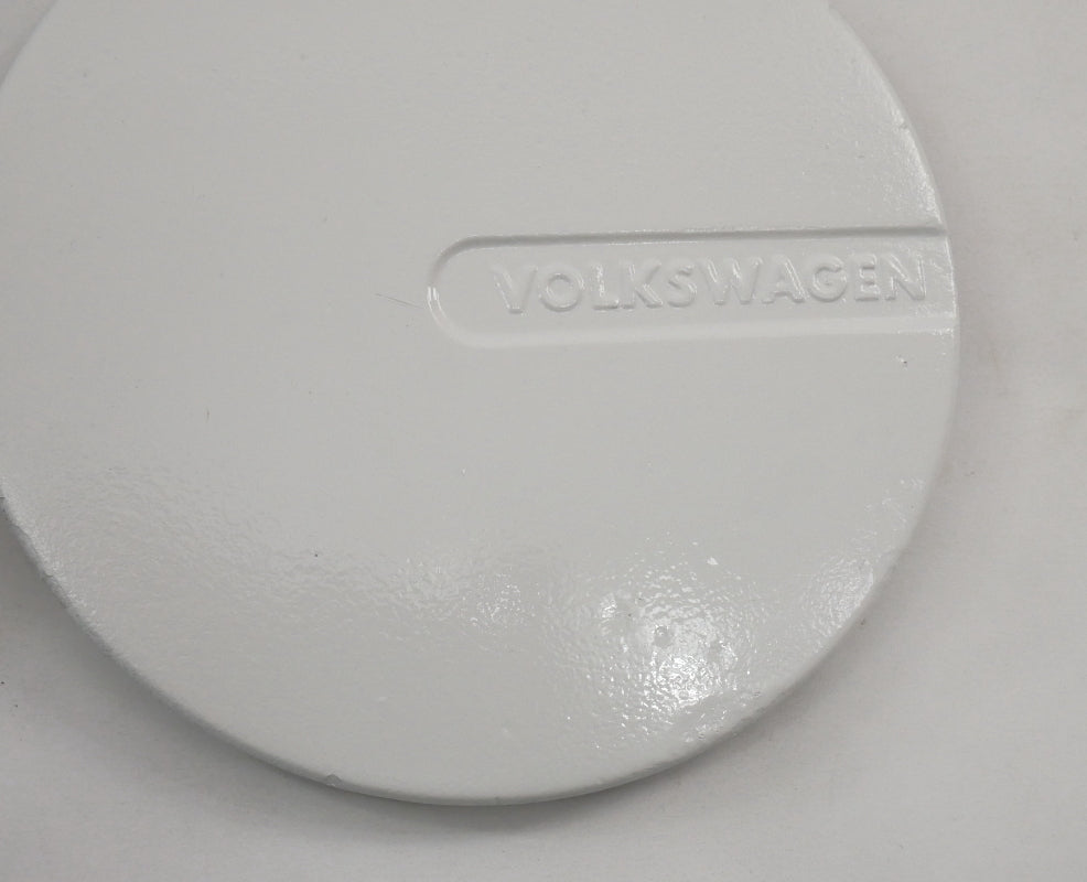 144mm White Wheel Center Hub Cap Set 85-93 VW Cabriolet Genuine - 191 601 149 C