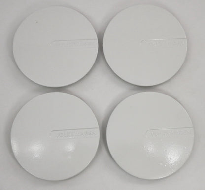 144mm White Wheel Center Hub Cap Set 85-93 VW Cabriolet Genuine - 191 601 149 C