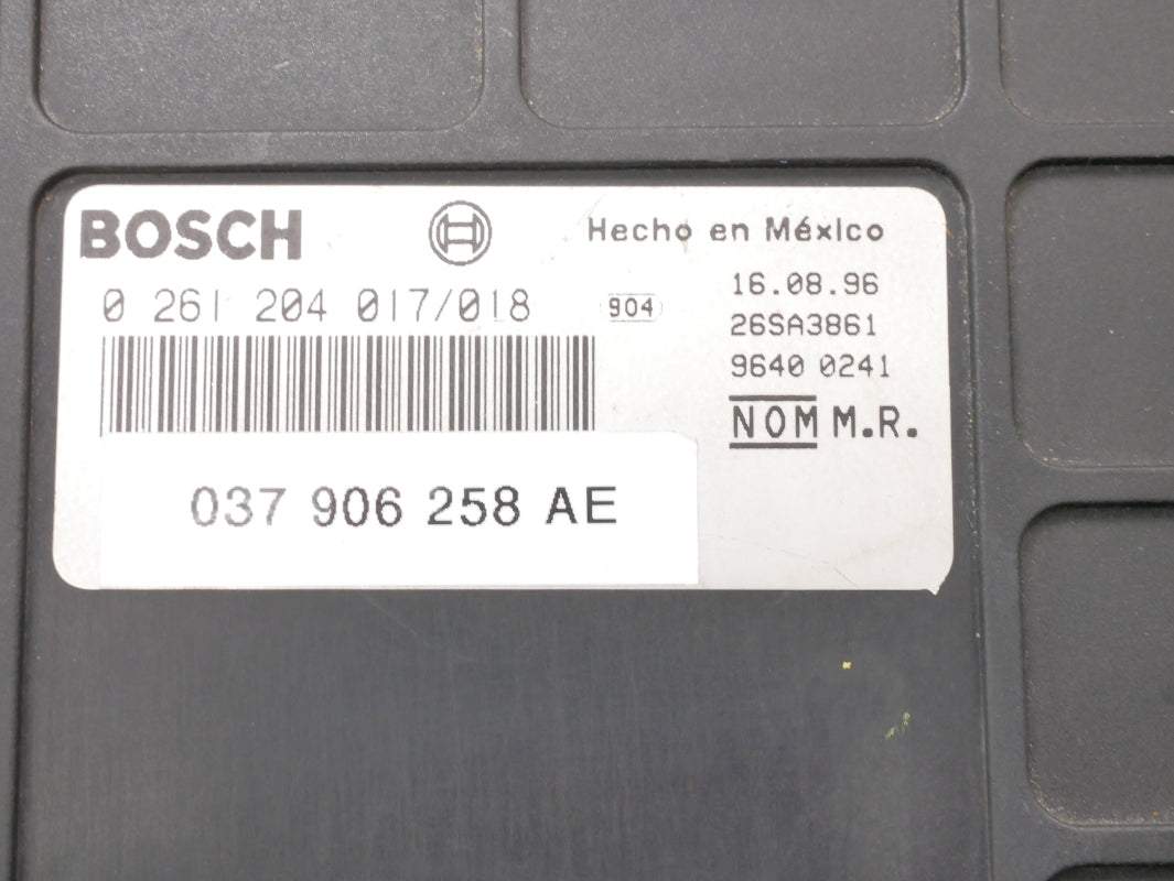 ECU ECM Engine Computer 1995 95 VW Jetta Golf Cabrio MK3 2.0 ABA 037 906 258 AE